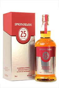 Springbank 25-year-old, Single Malt Scotch Whisky, Bottled 2014, 46.0% Springbank 25-year-old, Single Malt Scotch Whisky, Bottled 2014, 46.0%