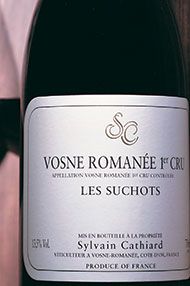 2014 Vosne-Romanée, Les Suchots, 1er Cru, Domaine Sylvain Cathiard 2014 Vosne-Romanée, Les Suchots, 1er Cru, Domaine Sylvain Cathiard