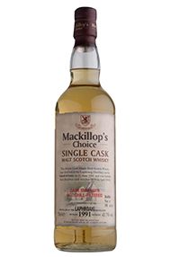 1991 Laphroaig, Mackillop's Choice, Single Malt Scotch Whisky, (43.7%) 1991 Laphroaig, Mackillop's Choice, Single Malt Scotch Whisky, (43.7%)