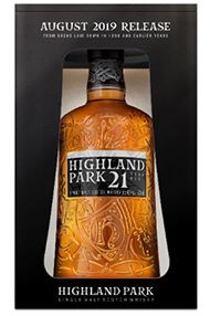 Highland Park, 21-Year-Old, Bottled 2019, Single Malt Whisky, (46%) Highland Park, 21-Year-Old, Bottled 2019, Single Malt Whisky, (46%)